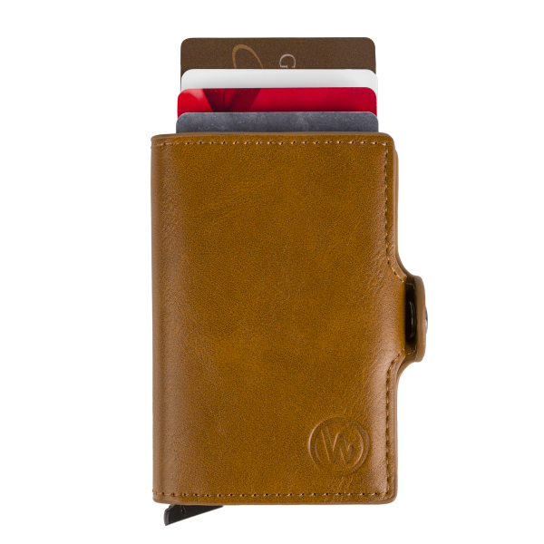 portfel z wysuwanymi kartami